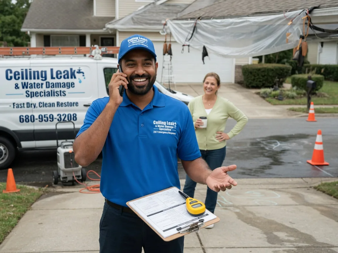 Ceiling Leak Cleanup De Valls Bluff, AR FAQs